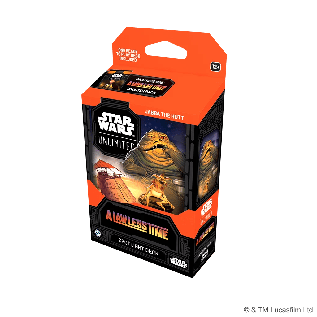 Star Wars Unlimited A Lawless Time Jabba The Hut Spotlight Deck - WiredVillage Games - Fantasy Flight Games