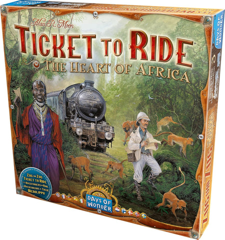 TICKET TO RIDE: MAP #3 - AFRICA - WiredVillage Games - Days of Wonder
