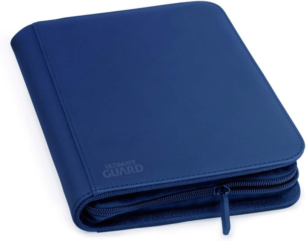 Ultimate Guard Zipfolio 160 – 8 Pocket Xenoskin Dark Blue - WiredVillage GamesWiredvillage Games