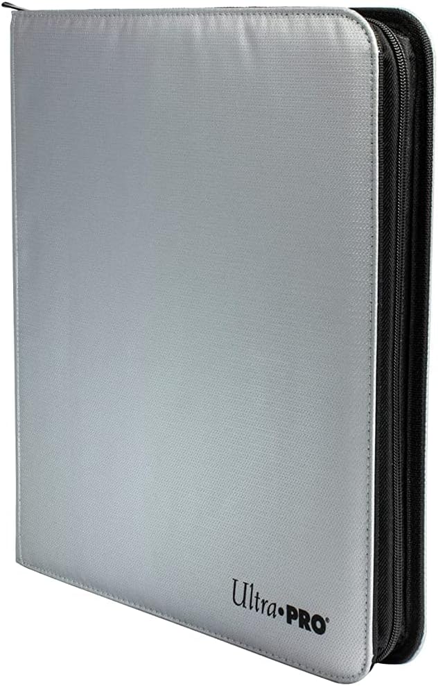 Ultra Pro 12 - Pocket Zip Binder - Silver - WiredVillage Games - Wiredvillage Games