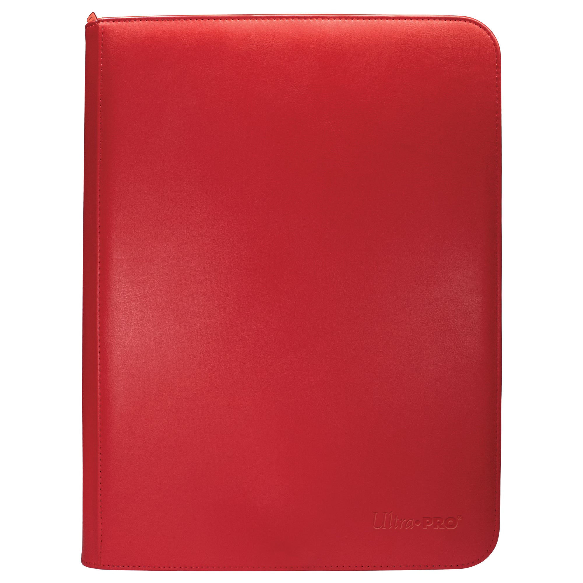 Ultra PRO - Vivid 9 - Pocket Zippered PRO - Binder: (Red) - WiredVillage GamesWiredvillage Games