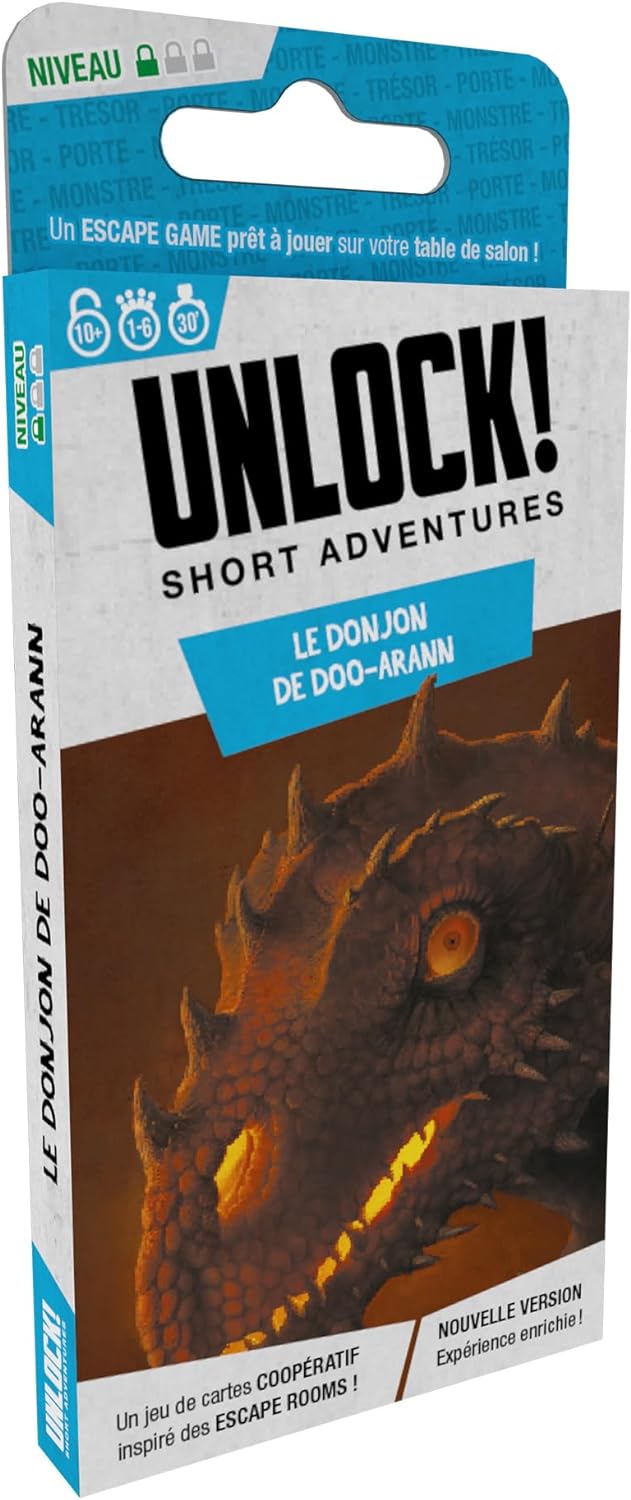 UNLOCK! - SHORT ADVENTURE #4: DOO - ARANN'S DUNGEON - 1 PACK - WiredVillage GamesWiredvillage Games