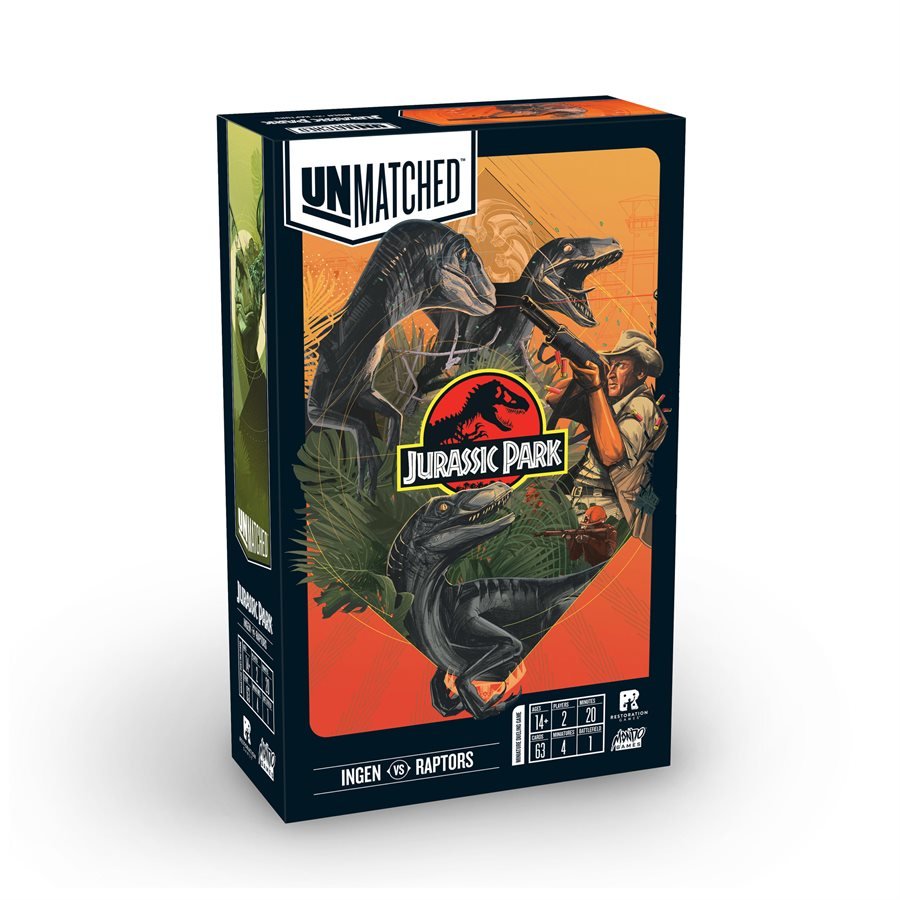 Unmatched: Jurassic Park: Ingen vs Raptor - WiredVillage Games - Wiredvillage Games