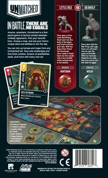 Unmatched: Little Red Vs. Beowulf - WiredVillage Games - Restoration Games