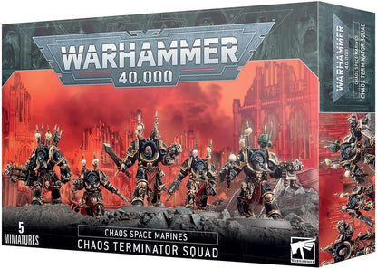 Warhammer 40k Chaos Space Marines: Chaos Terminator Squad - WiredVillage Games - Games Workshop WiredVillage Games