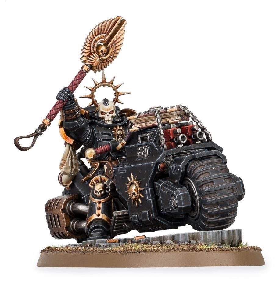 Warhammer 40k Space Marines: Primaris Chaplain on Bike - WiredVillage Games - Games Workshop WiredVillage Games