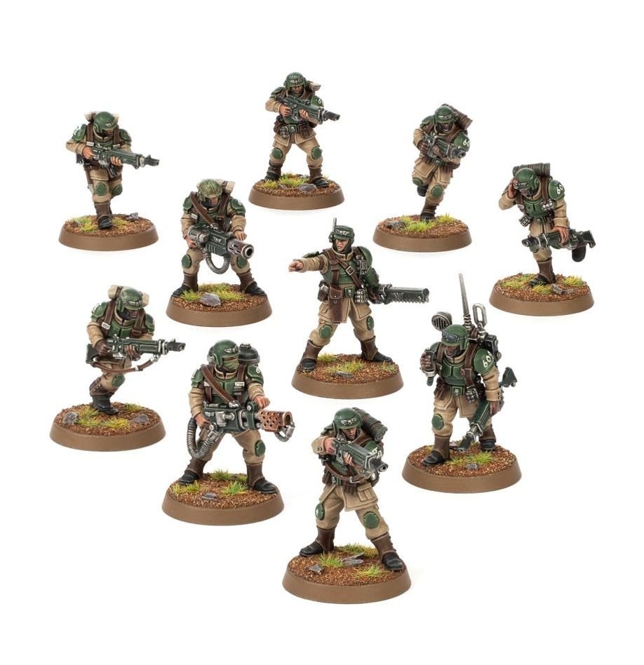 Warhammer 40k Astra Militarum: Cadian Shock Troops - WiredVillage Games - Games Workshop