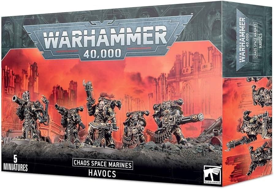 Warhammer 40K: Chaos Space Marines - Havocs - WiredVillage Games - Games Workshop