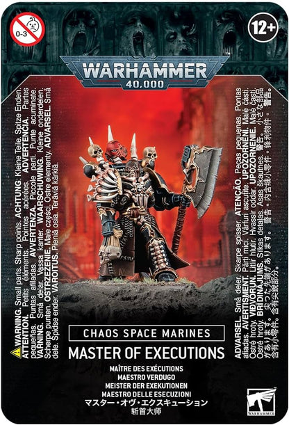 Warhammer 40k Chaos Space Marines: Master of Executions - WiredVillage Games - Games Workshop WiredVillage Games
