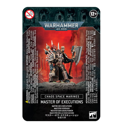 Warhammer 40k Chaos Space Marines Master of Executions - WiredVillage Games - Games Workshop