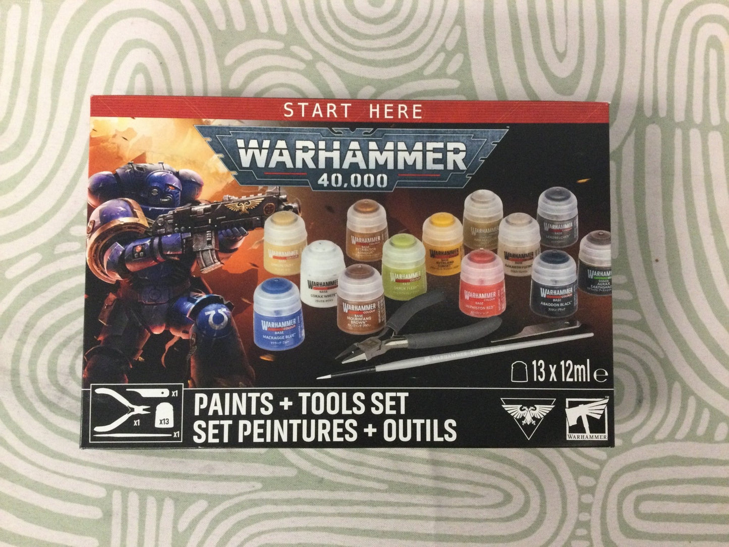 Warhammer 40k: Paints+Tools Set -