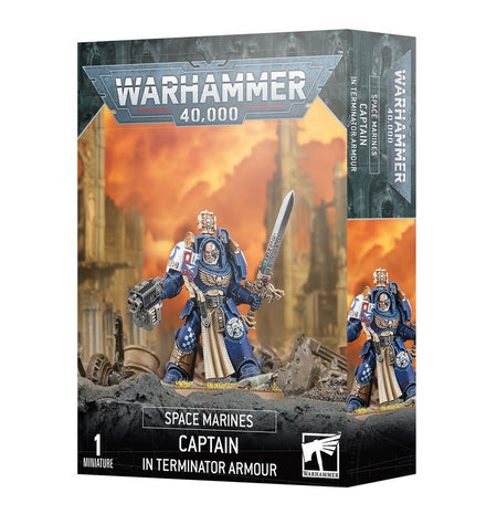 Warhammer 40k Space Marines: Captain in Terminator Armour - WiredVillage Games - Games Workshop
