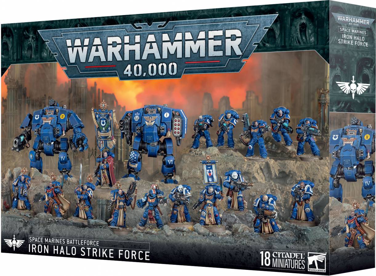 Warhammer 40k Space Marines: Iron Halo Strike Force Battleforce - WiredVillage Games - Games Workshop