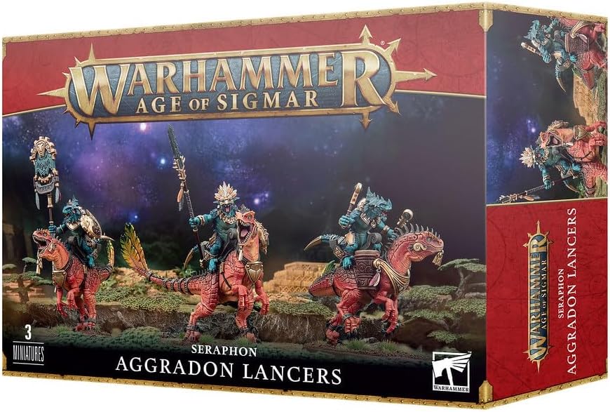 Warhammer Age of Sigmar: Seraphon - Aggradon Lancers - WiredVillage Games - Games Workshop