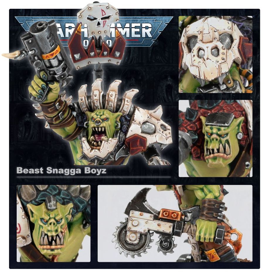 Warhammer: Ork Beast Snagga Boyz - WiredVillage Games - Games Workshop