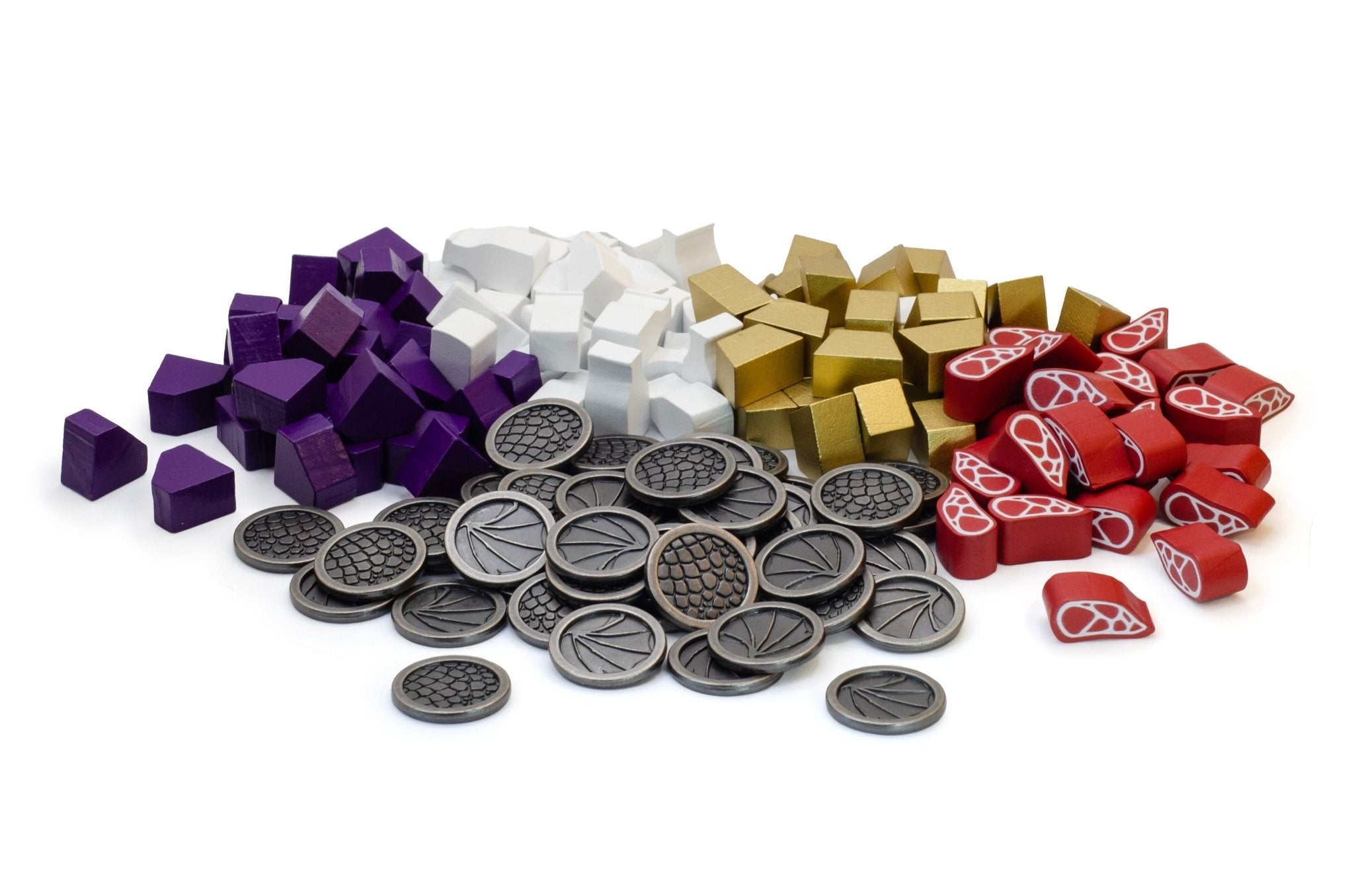 Wyrmspan Upgrade Pack (Metal Coins & Wooden Resources) - WiredVillage Games - Stonemaier Games