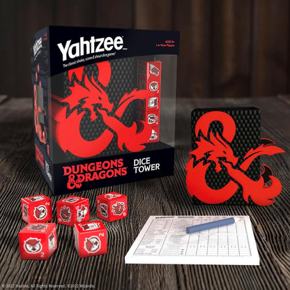 YAHTZEE: Dungeons & Dragons Dice Tower - WiredVillage Games - Wiredvillage Games