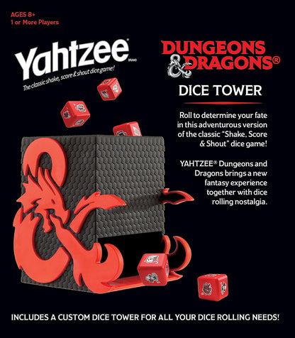 YAHTZEE: Dungeons & Dragons Dice Tower - WiredVillage Games - Wiredvillage Games