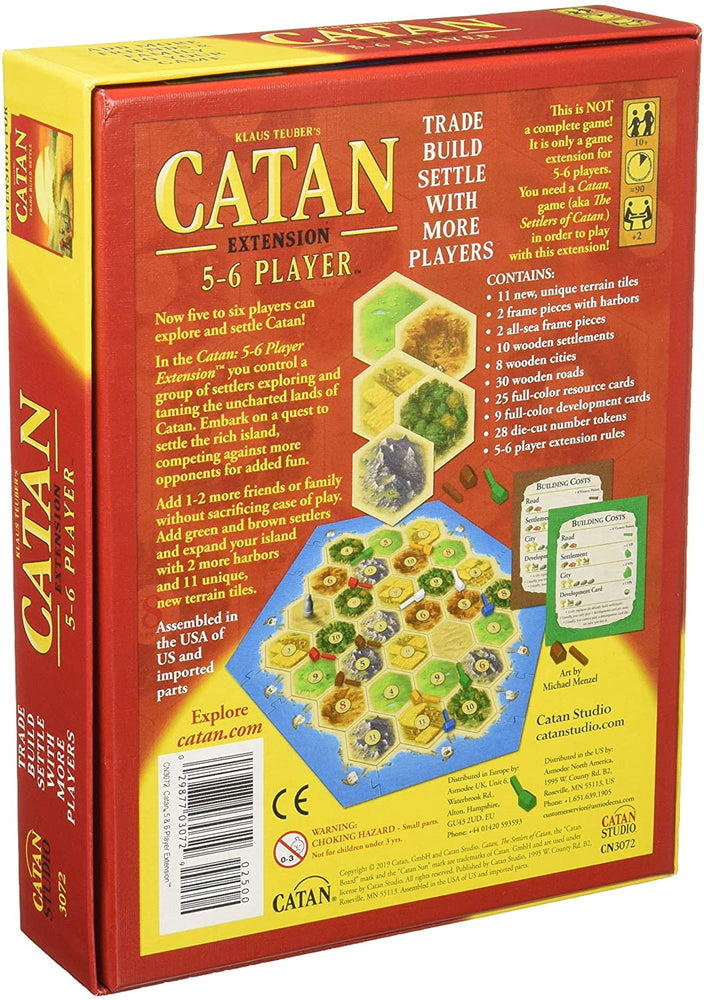 Catan Board Game Extension 5-6 PLAYERS