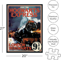 Harry Potter Hogwarts Express Train (1000 Piece Jigsaw Puzzle)