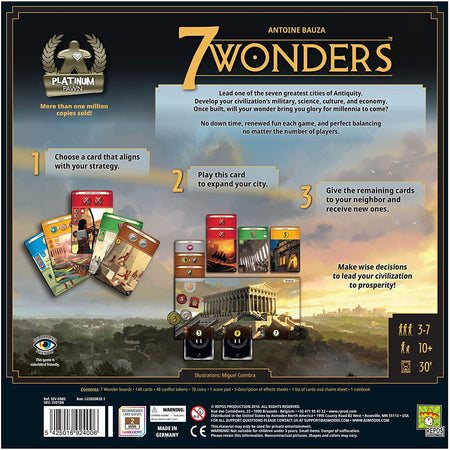 7 Wonders Board Game (New Edition) - WiredVillage Games - Repos Production