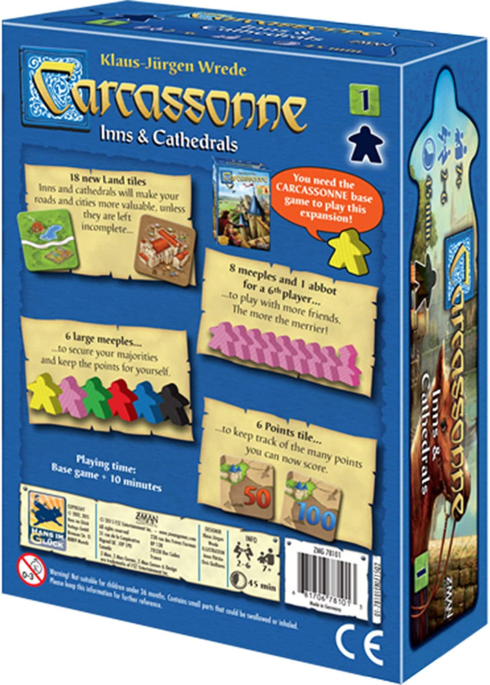 Carcassonne EXPANSION 1 : Inns & Cathedrals