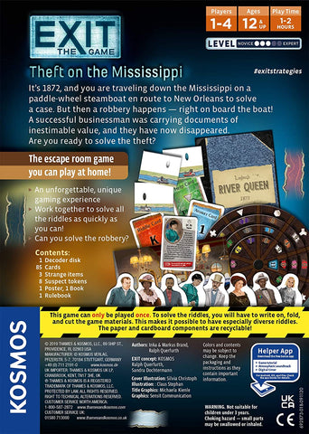 EXIT : Theft on The Mississippi Card Game