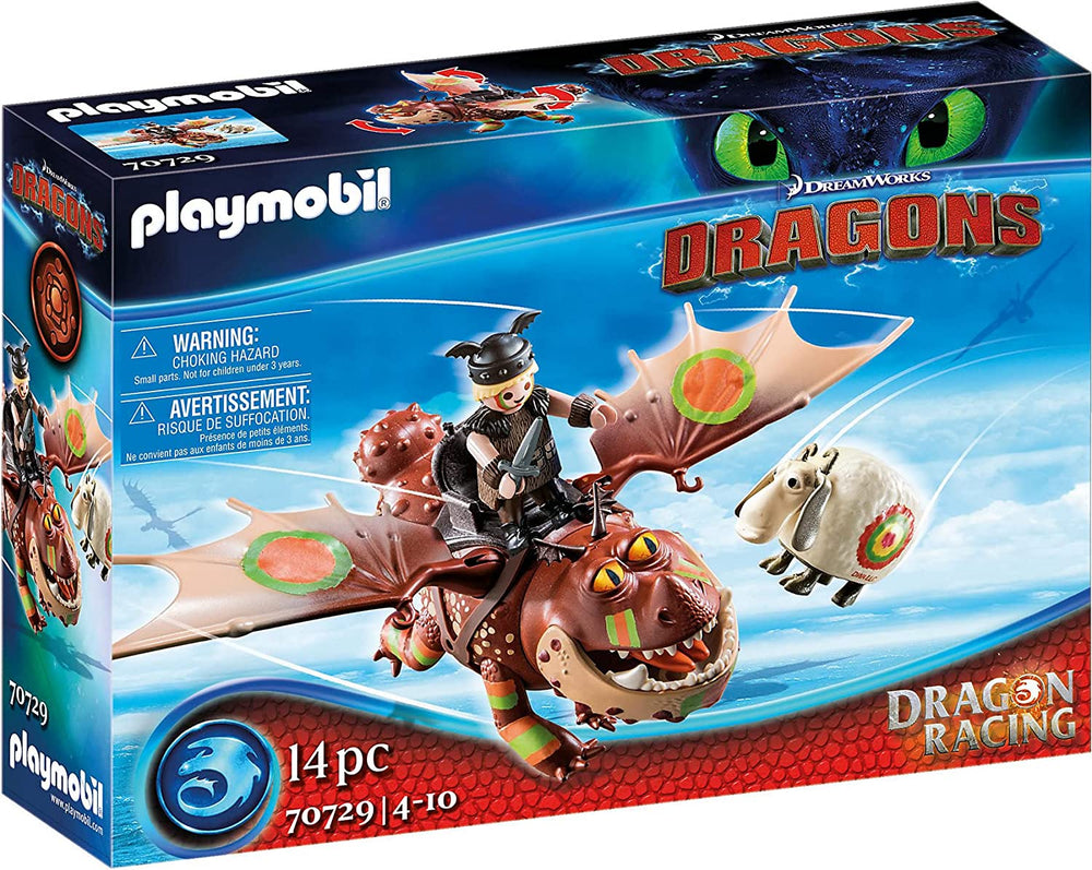 PLAYMOBIL Dragon Racing: Fishlegs and Meatlug