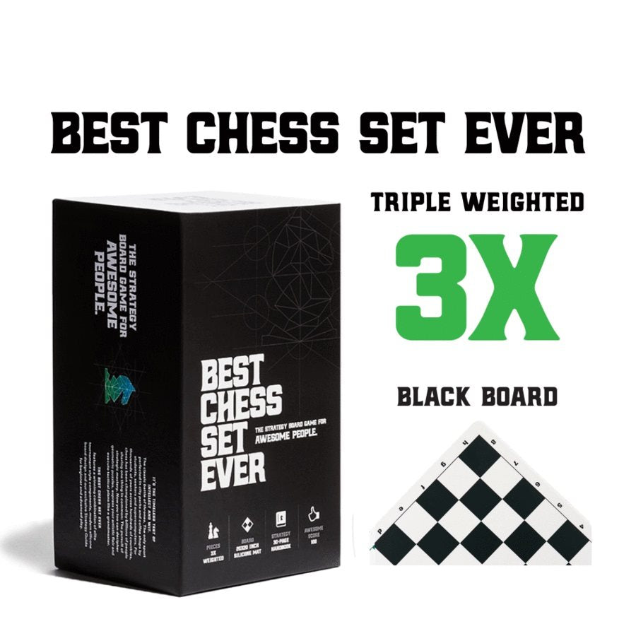 Best Chess Set Ever (Black and Green Reversible)