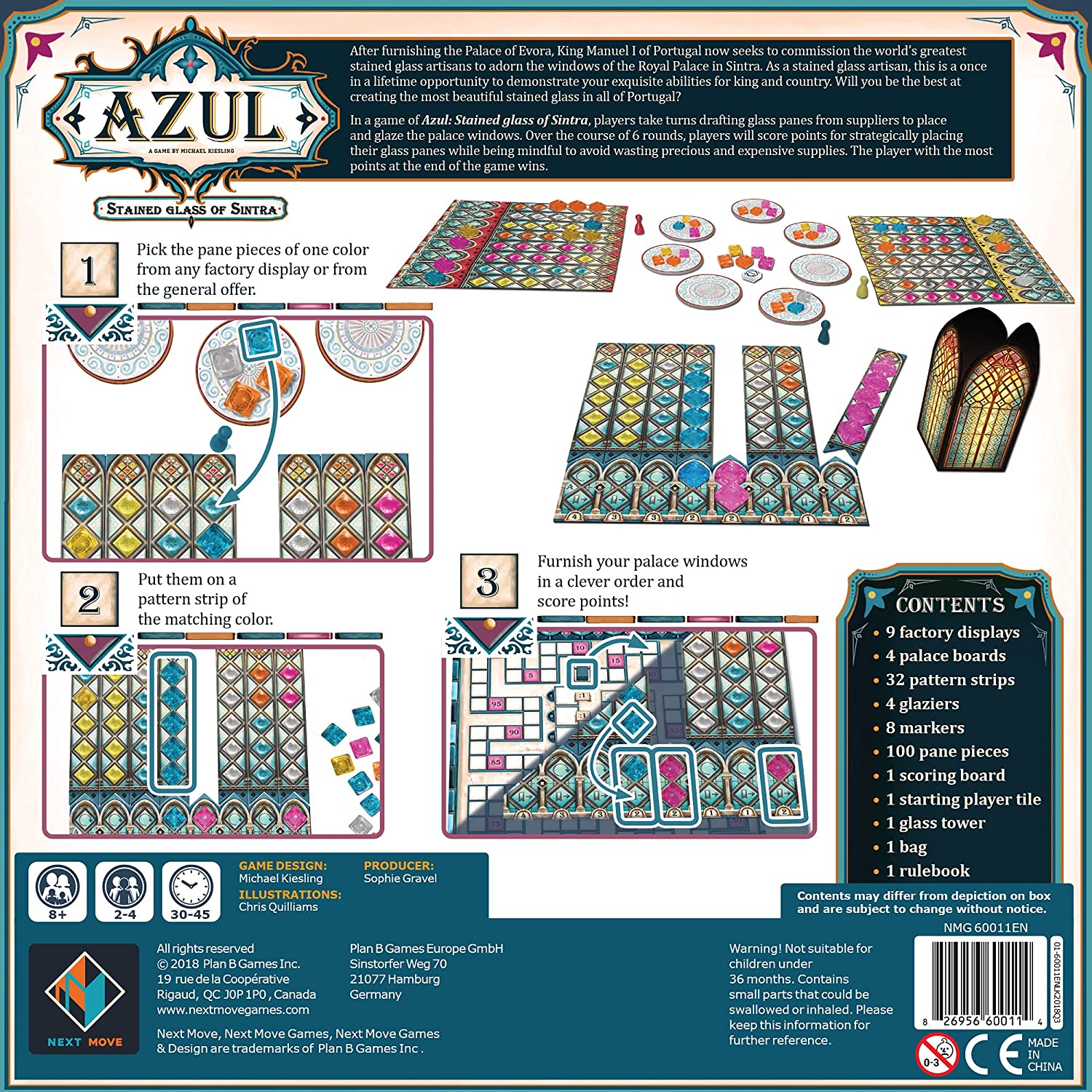 Azul Stained Glass of Sintra - WiredVillage GamesNext Move Games