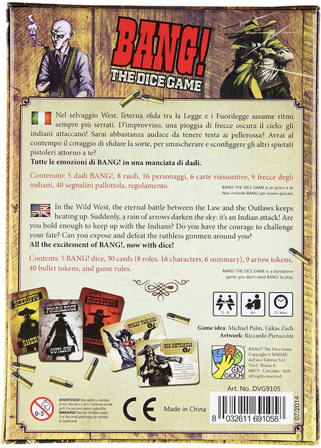 Bang! The Dice Game - WiredVillage Games - Da Vinci Games