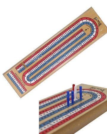 BICYCLE - CRIBBAGE, 3 LANE Red/White/Blue PINE - WiredVillage GamesWiredvillage Games