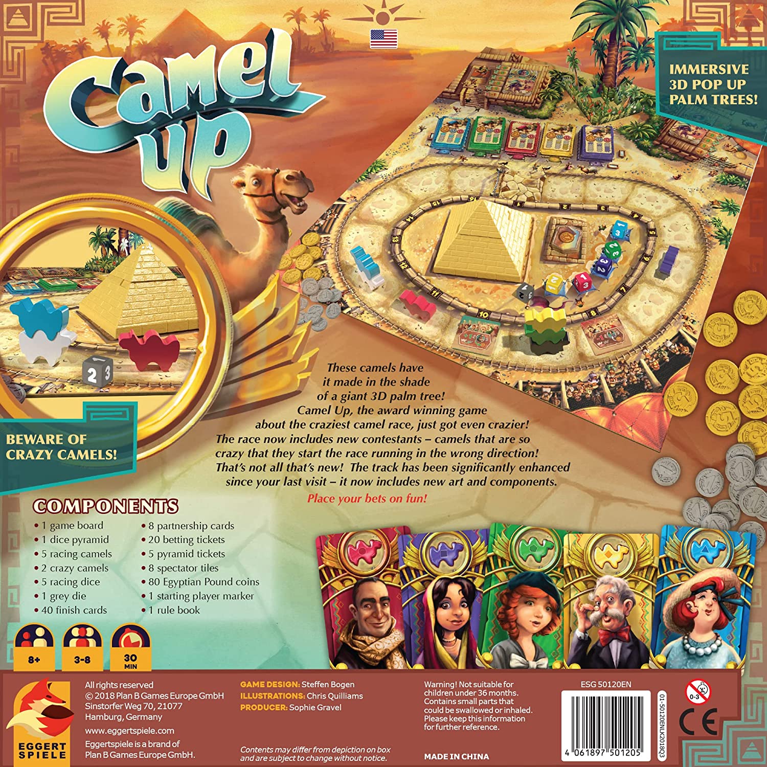 Camel Up Board Game (Second Edition) - WiredVillage GamesPlan B Games