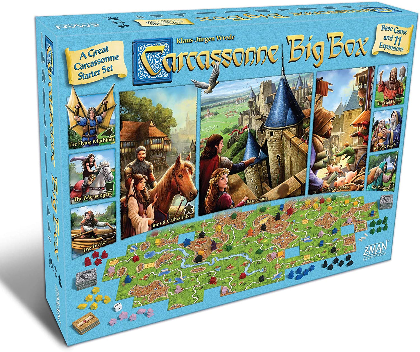 Carcassonne Big Box Board Game - WiredVillage GamesZ - Man Games