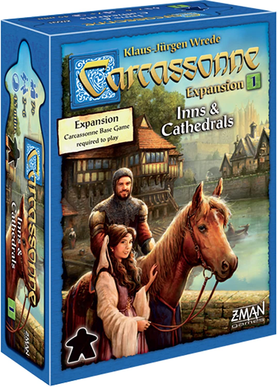 Carcassonne EXPANSION 1 : Inns & Cathedrals - WiredVillage Games - Z - Man Games