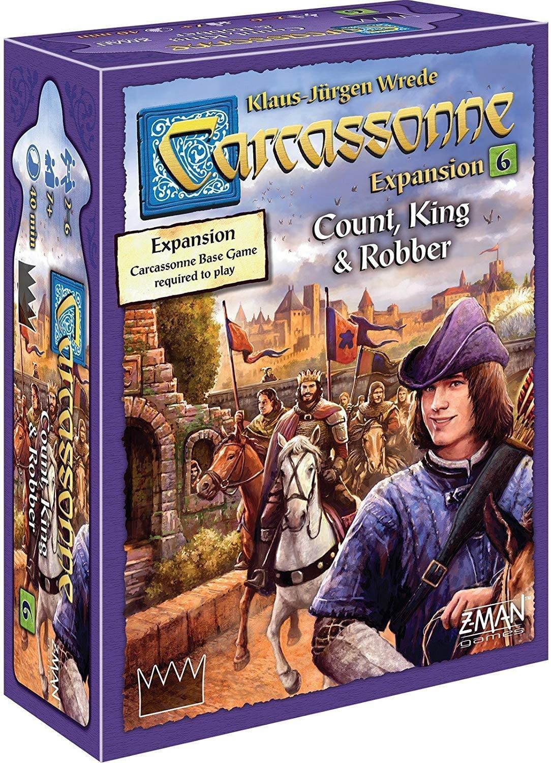 Carcassonne EXPANSION 6 : Count, King & Robber - WiredVillage Games - Z - Man Games