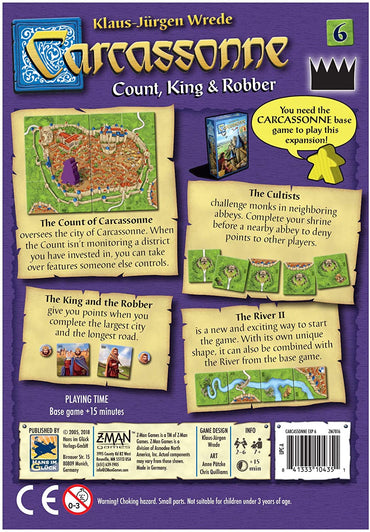 Carcassonne EXPANSION 6 : Count, King & Robber - WiredVillage GamesZ - Man Games