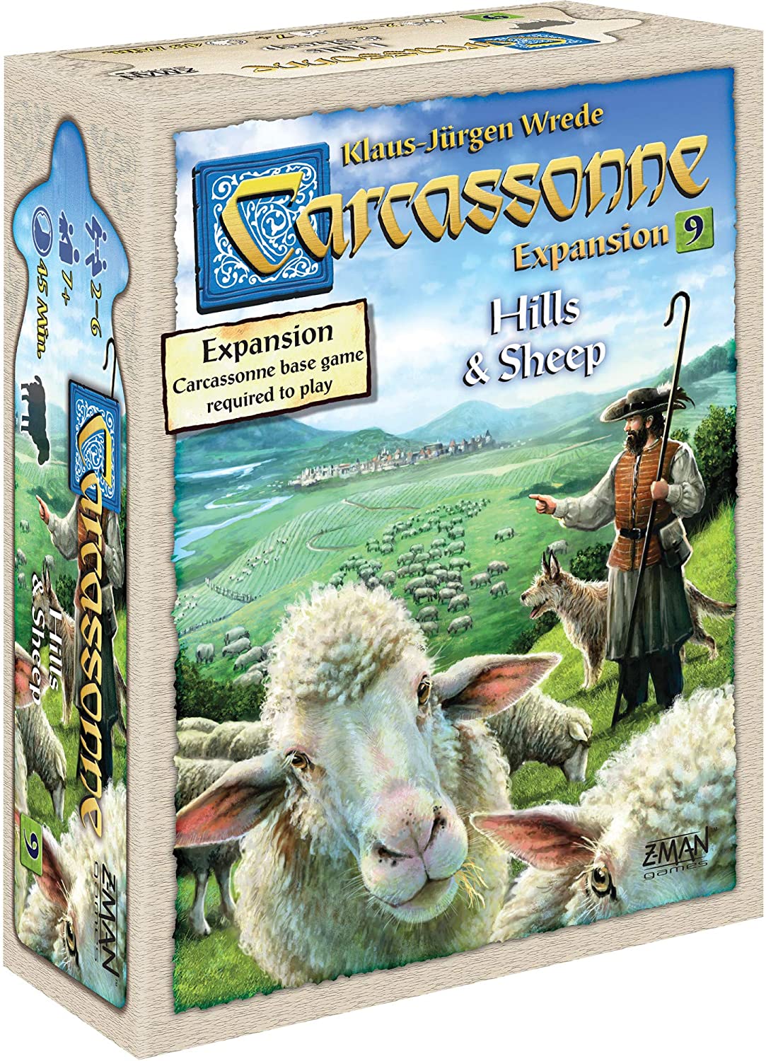 Carcassonne EXPANSION 9 : Hills & Sheeps - WiredVillage Games - Z - Man Games