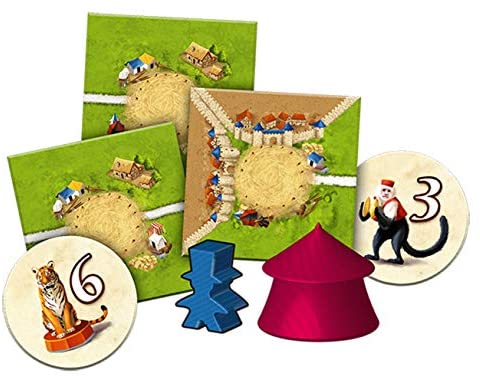 Carcassonne Under the Big Top Board Game EXPANSION 10 - WiredVillage GamesZ - Man Games