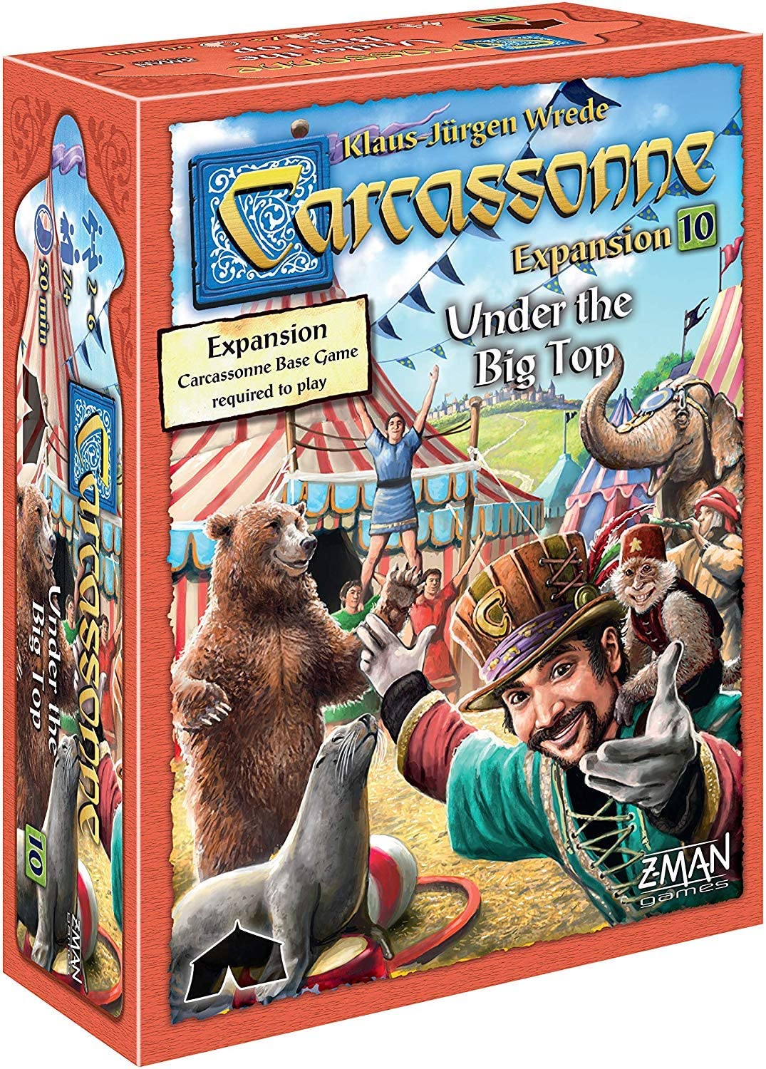Carcassonne Under the Big Top Board Game EXPANSION 10 - WiredVillage Games - Z - Man Games