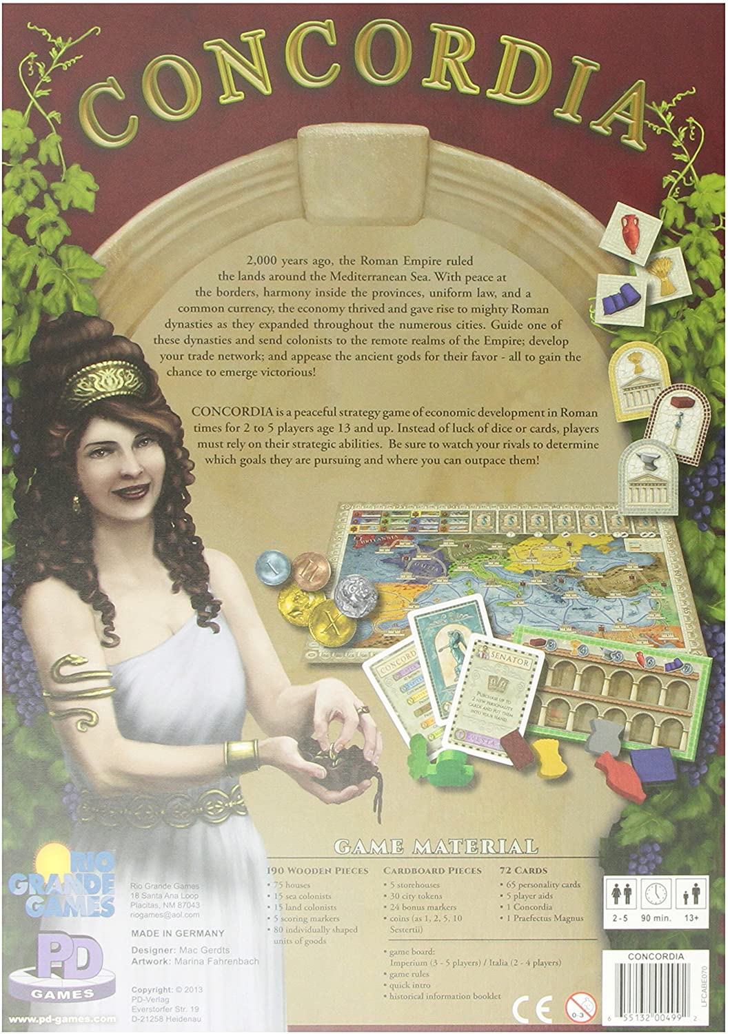 Concordia Board Game - WiredVillage Games - Rio Grande Games