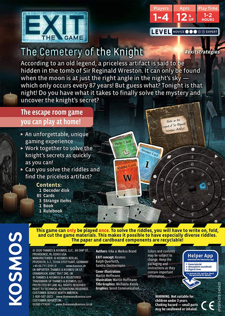 EXIT: The Cemetery of The Knight - WiredVillage Games - Thames & Kosmos