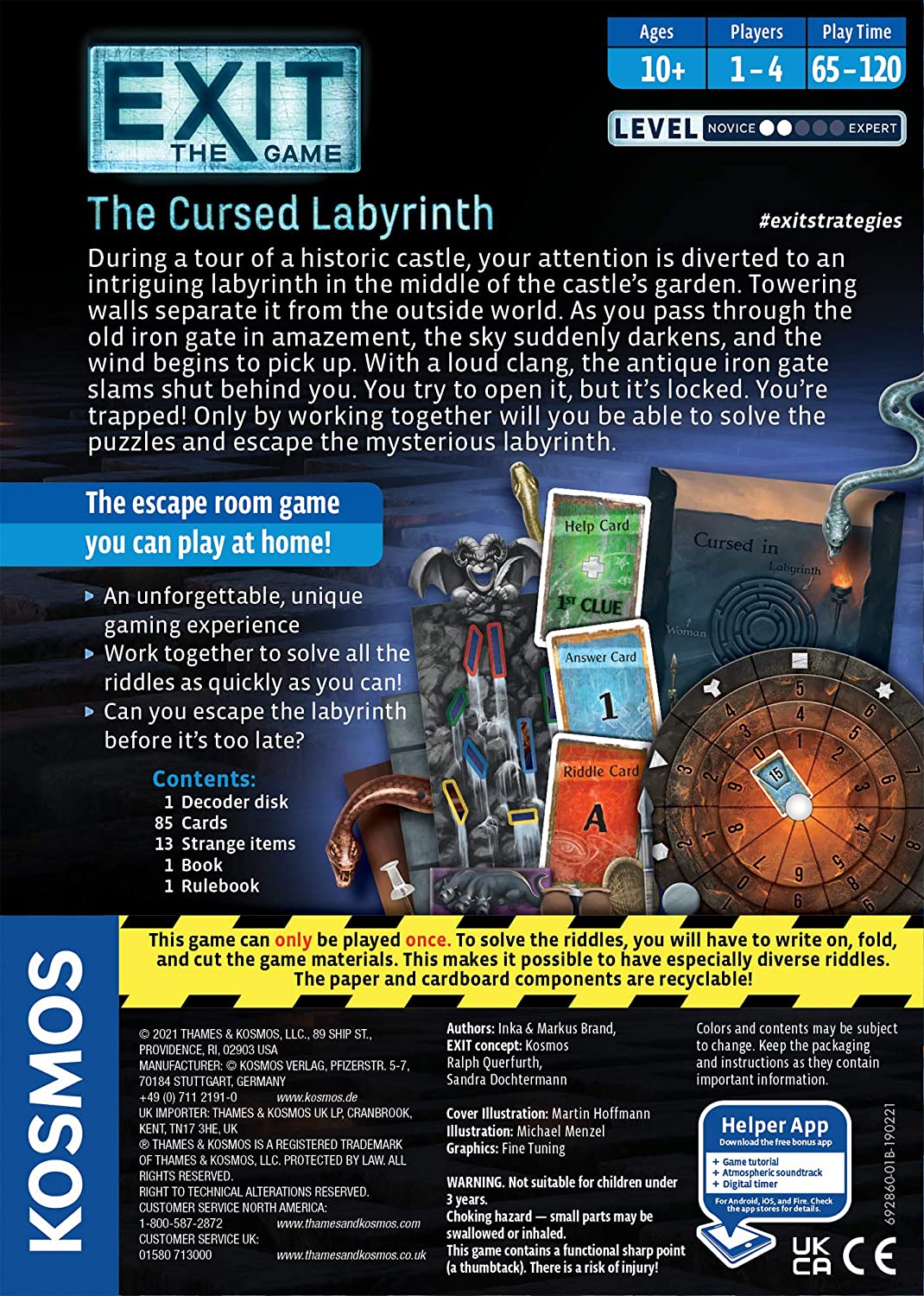 EXIT: The Cursed Labyrinth - WiredVillage GamesThames & Kosmos