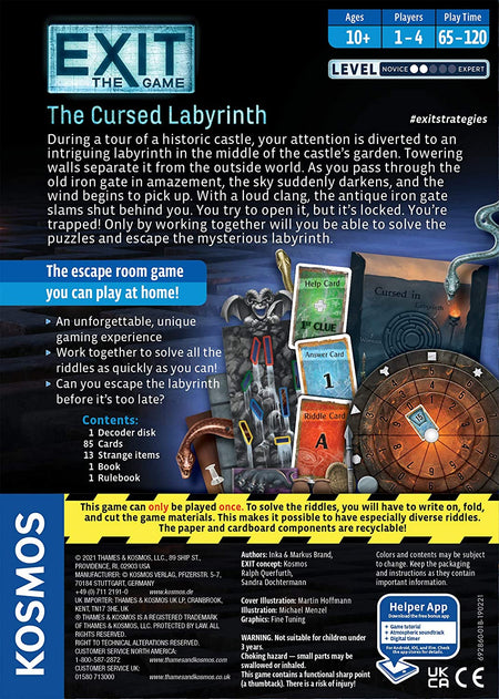 EXIT: The Cursed Labyrinth - WiredVillage Games - Thames & Kosmos