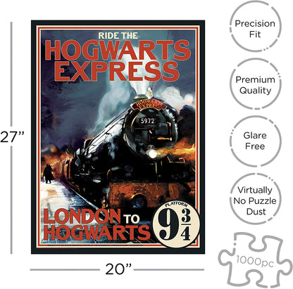 Harry Potter Hogwarts Express Train (1000 Piece Jigsaw Puzzle) - WiredVillage GamesAquarius