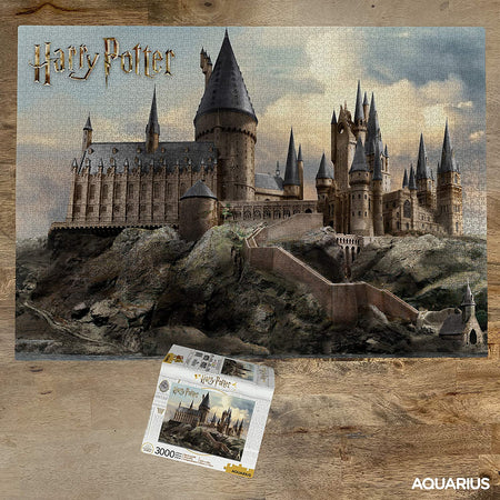 Harry Potter Puzzle Hogwarts Castle (3000 Piece Jigsaw Puzzle) - WiredVillage Games - Aquarius