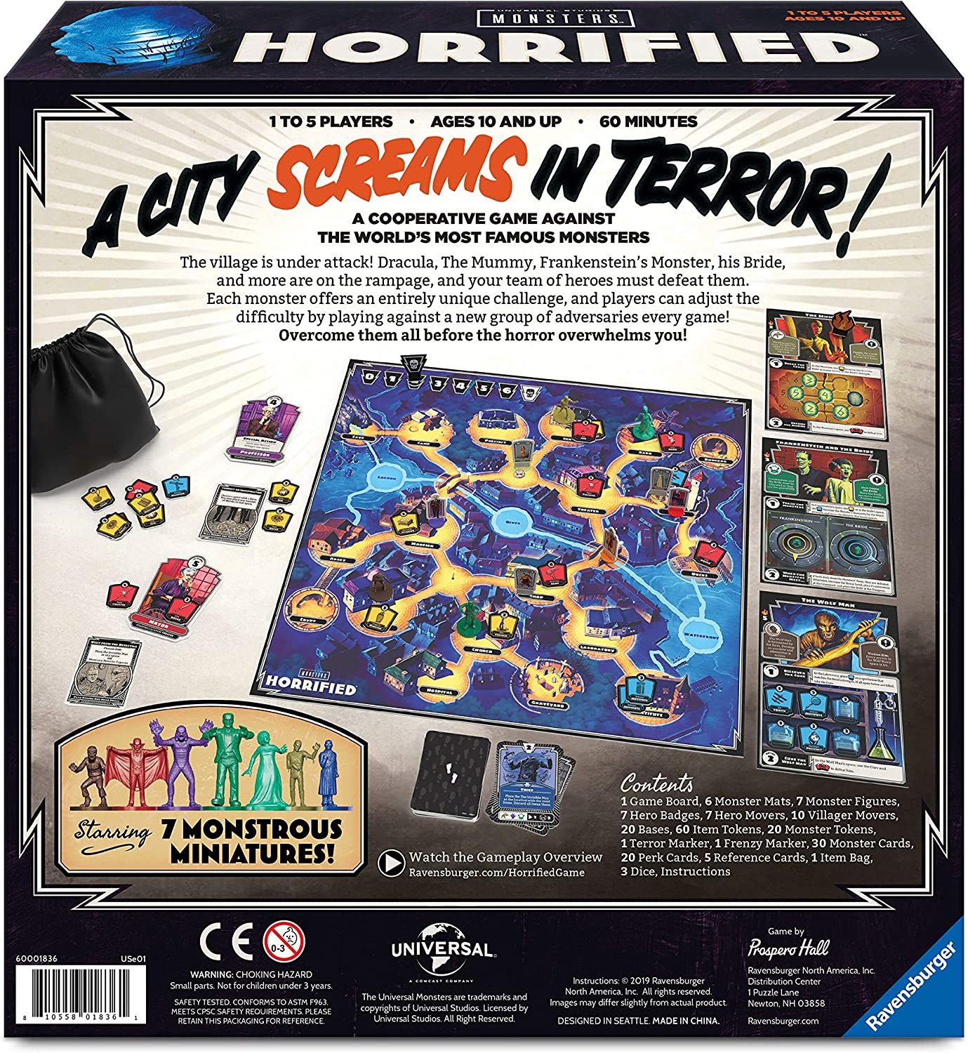 Horrified: Universal Monsters Strategy Board Game - WiredVillage GamesRavensburger