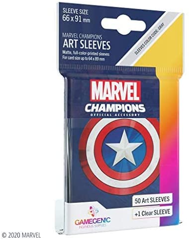 Marvel Art Sleeves: Captain America - WiredVillage GamesGamegenic