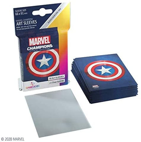 Marvel Art Sleeves: Captain America - WiredVillage Games - Gamegenic