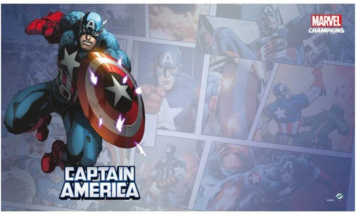 Marvel: Captain America Game Mat - WiredVillage Games - Fantasy Flight Games